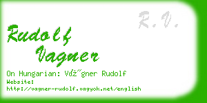 rudolf vagner business card